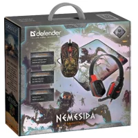Комплект мышь с ковриком + наушники Defender Nemesida MHP-128 (52128) фото 5
